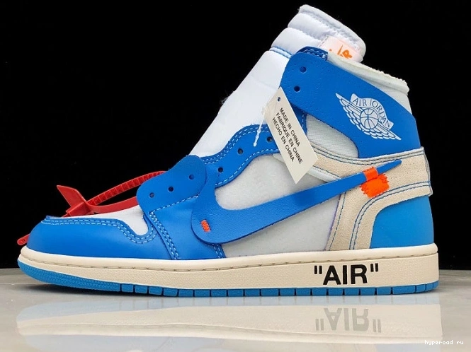 Jordan AQ0818-148 Air Blue 1 Powder UNC Off-White 0910